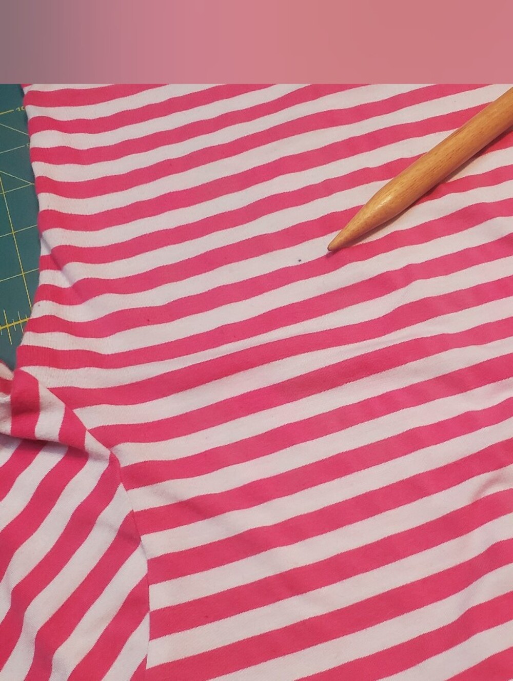 Vixen Bad Girl Pink & White Striped Shirt, Original Run. - Picture 6 of 7